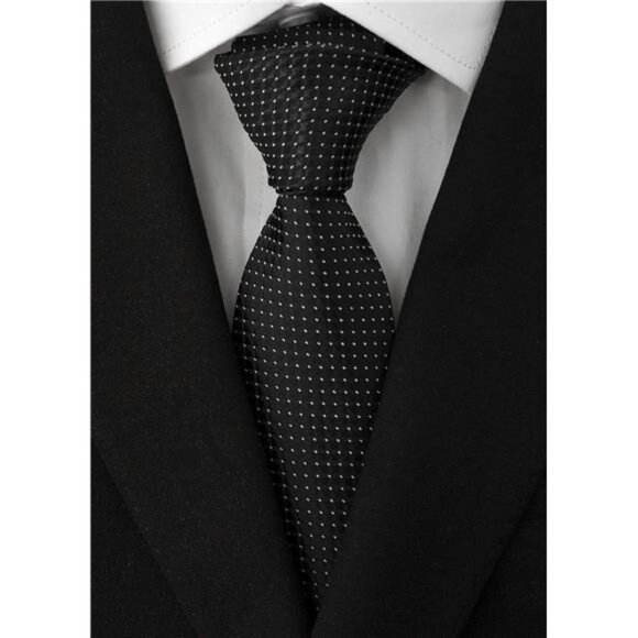 Men's Necktie Classic Silk Tie Woven Jacquard Neck Ties - Picture 5 of 8